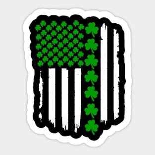 Saint Patricks Day Shamrock flag Sticker